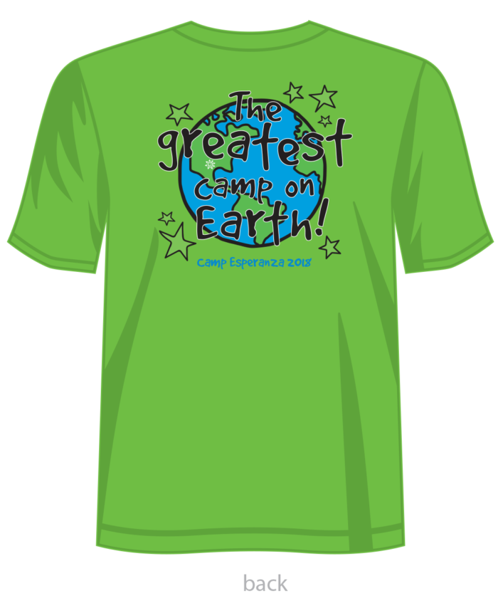 A green t-shirt with the words " greatest counts on earth ".